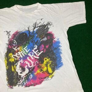 Vintage The Cure Band Shirt Mens M White 1989 Lovesong Disintegration Tour 80s